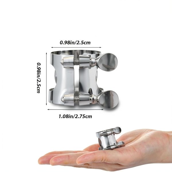 Silver Clarinet Ligature by Pavo-1