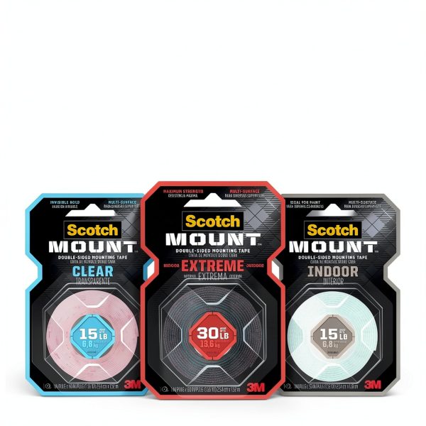 Scotch-Mount White Mounting Tape for Indoor Use-8