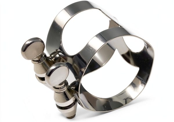 Clarinet Ligature Metal Silver B Flat-3