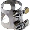 Clarinet Ligature Metal Silver B Flat-1