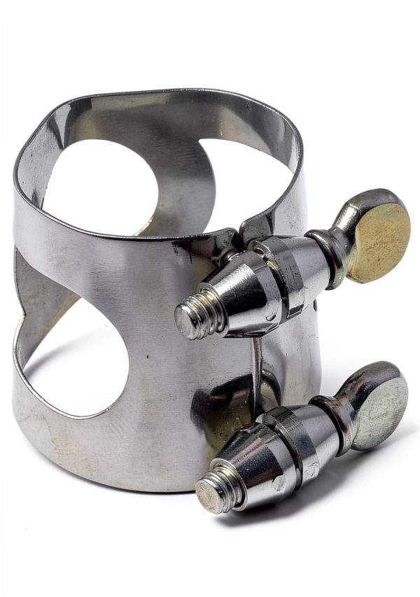 Clarinet Ligature Metal Silver B Flat-1