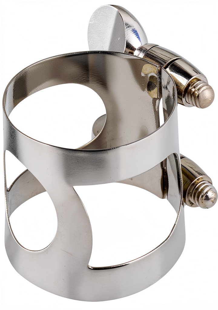 Clarinet ligature in use