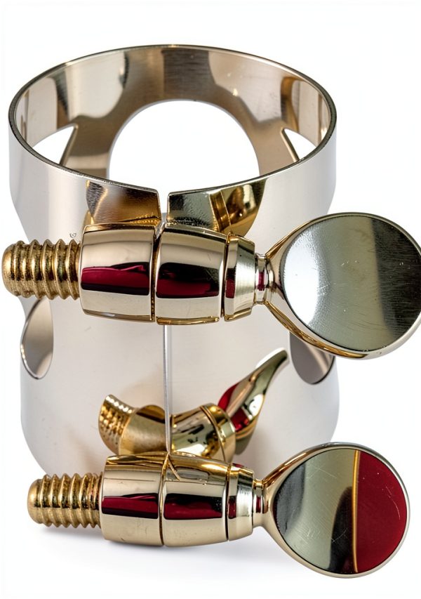 Clarinet Ligature Silver Brass B Flat-2