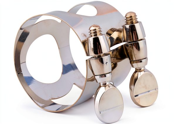 Clarinet Ligature Nickel-plated Brass Yibuy16-2