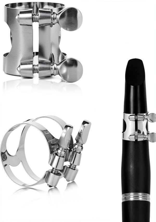 Silver Clarinet Ligature by Pavo-0
