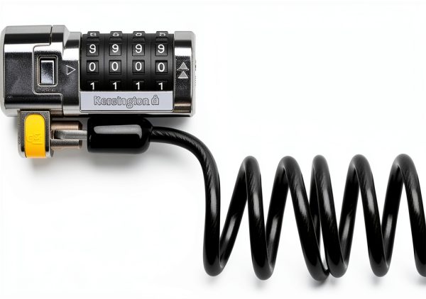 Kensington Combination Lock Cable Black Alloy Steel-0