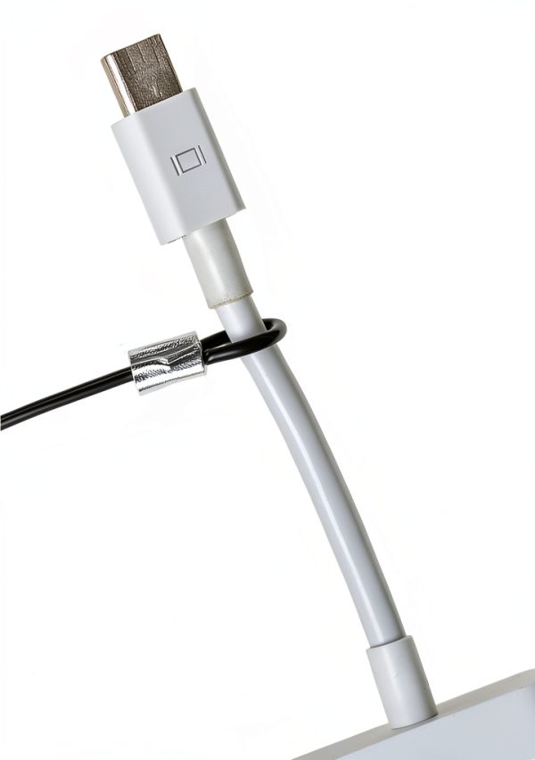 TetherTies Multi-Adapter TetherTie Cable Security Kit 5 Pack White-2