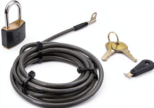 Belkin Laptop Security Lock with 6ft Galvanized Steel Cable-0
