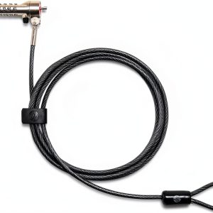 HP Laptop Security Lock Cable 6ft Combination Model 63B31AA Steel-0