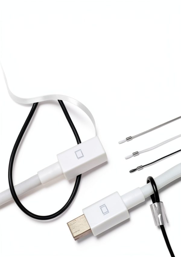 TetherTies Multi-Adapter TetherTie Cable Security Kit 5 Pack White-4
