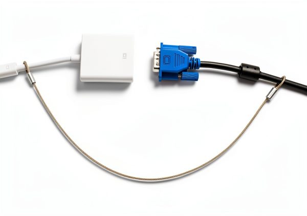 VGA Cable Tether 14 inch Braided 100 Pack by Universal CableTether-0